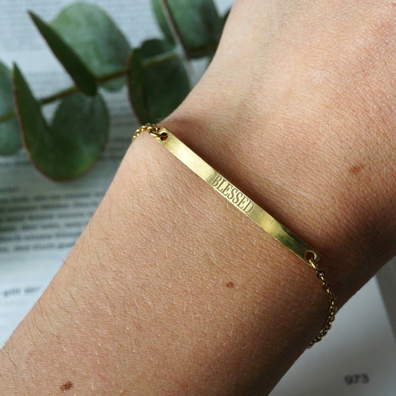 Armband "BLESSED" | 18k Gold beschichtet