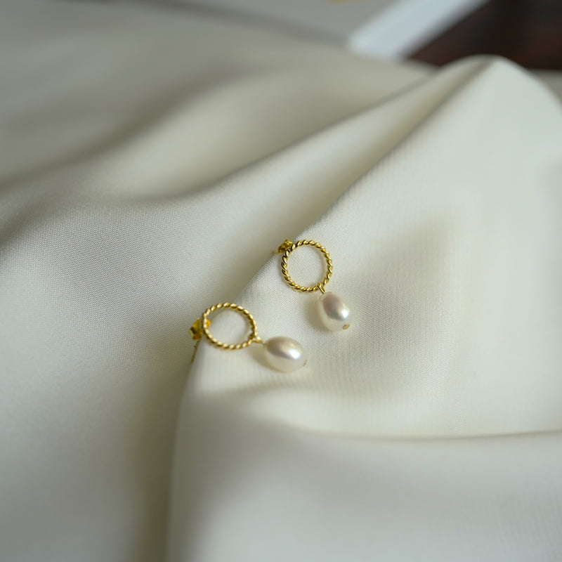 Ohrstecker "ESTHER" | 925 Sterling Silber (vergoldet)