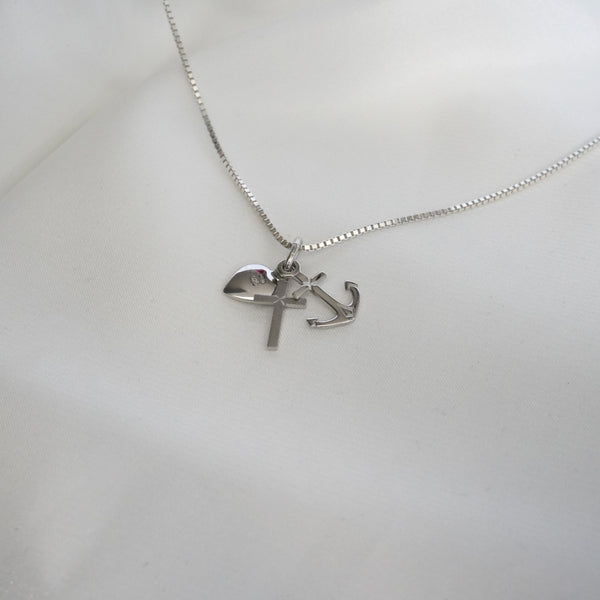 Kette "FAITH HOPE LOVE" | 925 Sterling Silber (vergoldet)