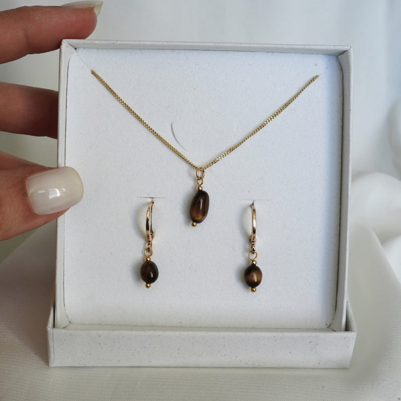 Set "TAMAR" | 925 Sterling Silber vergoldet
